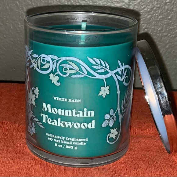 Bath & Body Works MOUNTAIN TEAKWOOD Single Wick Candle - Picture 2 of 3